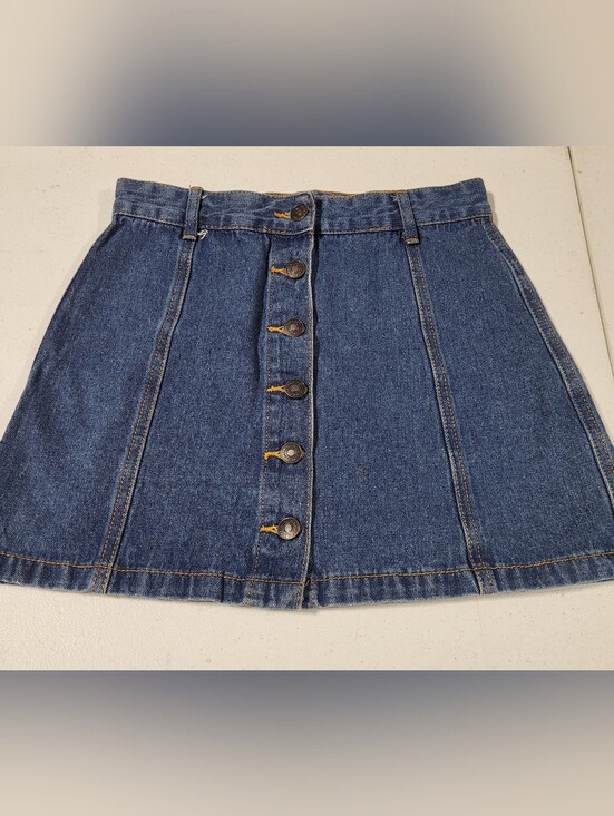 Forever 21 Dresses & Skirts - Forever 21 Blue Button-Front Denim Mini Skirt